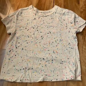 UO ink splatter crop top